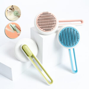 Self Cleaning Pet Hair Remover Brush for Dogs & Cats