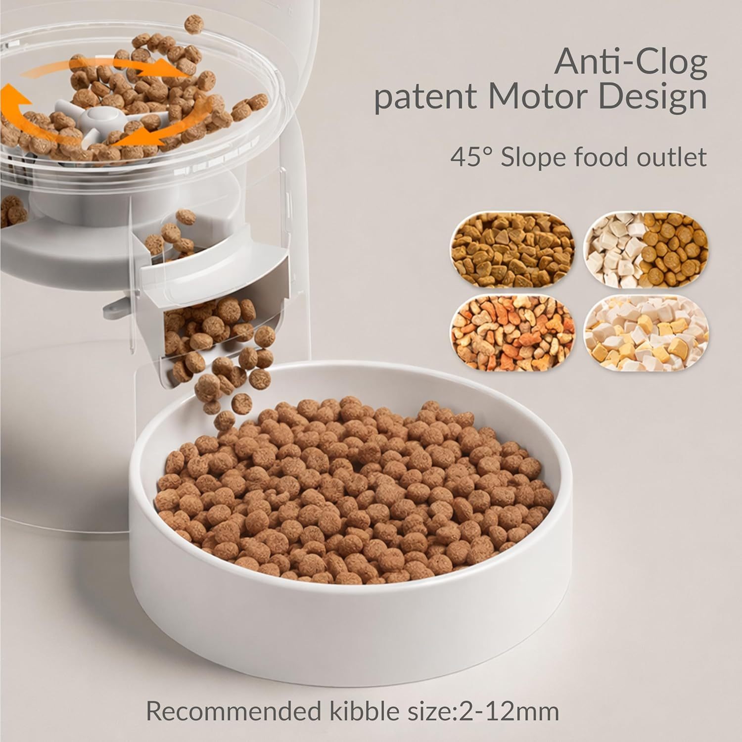 WiFi Automatic Cat Feeder – Smart App Control, Timed Portion Food Dispenser, Up to 10 Meals Daily, Dual Power Supply for Cats & Small Dogs - Image 5