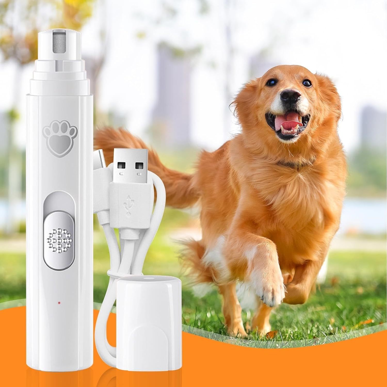 Safe Electric Pet Nail Grinder for Dogs & Cats – Rechargeable Nail Clipper - Image 6