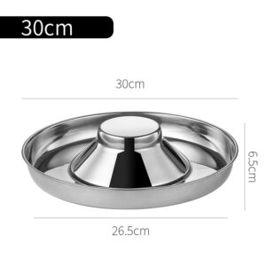 Alternative view of Multi Pet Stainless Steel Feeding Bowl – Puppy Weaning & Cat Food Water Station, Group Feeder for Small Dogs & Cats