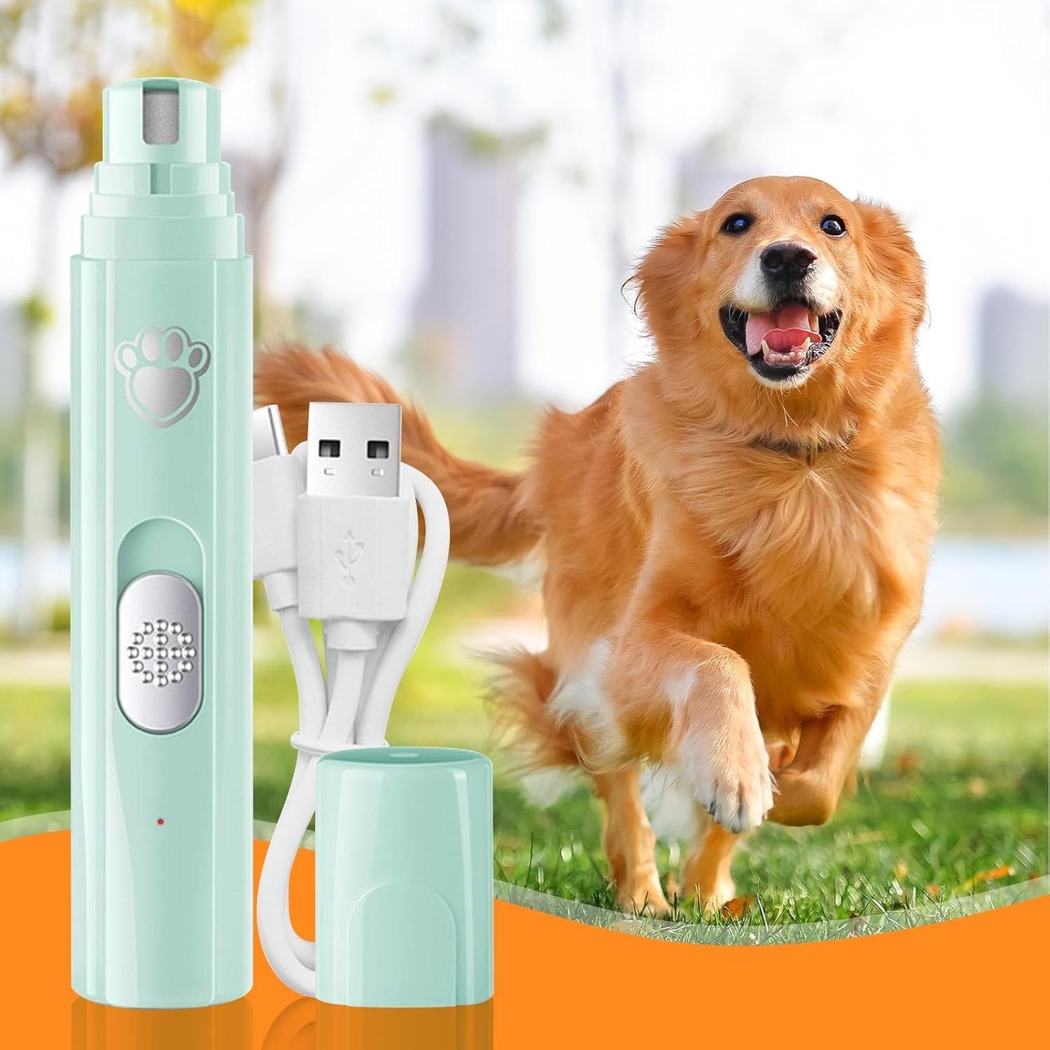 Safe Electric Pet Nail Grinder for Dogs & Cats – Rechargeable Nail Clipper - Image 2