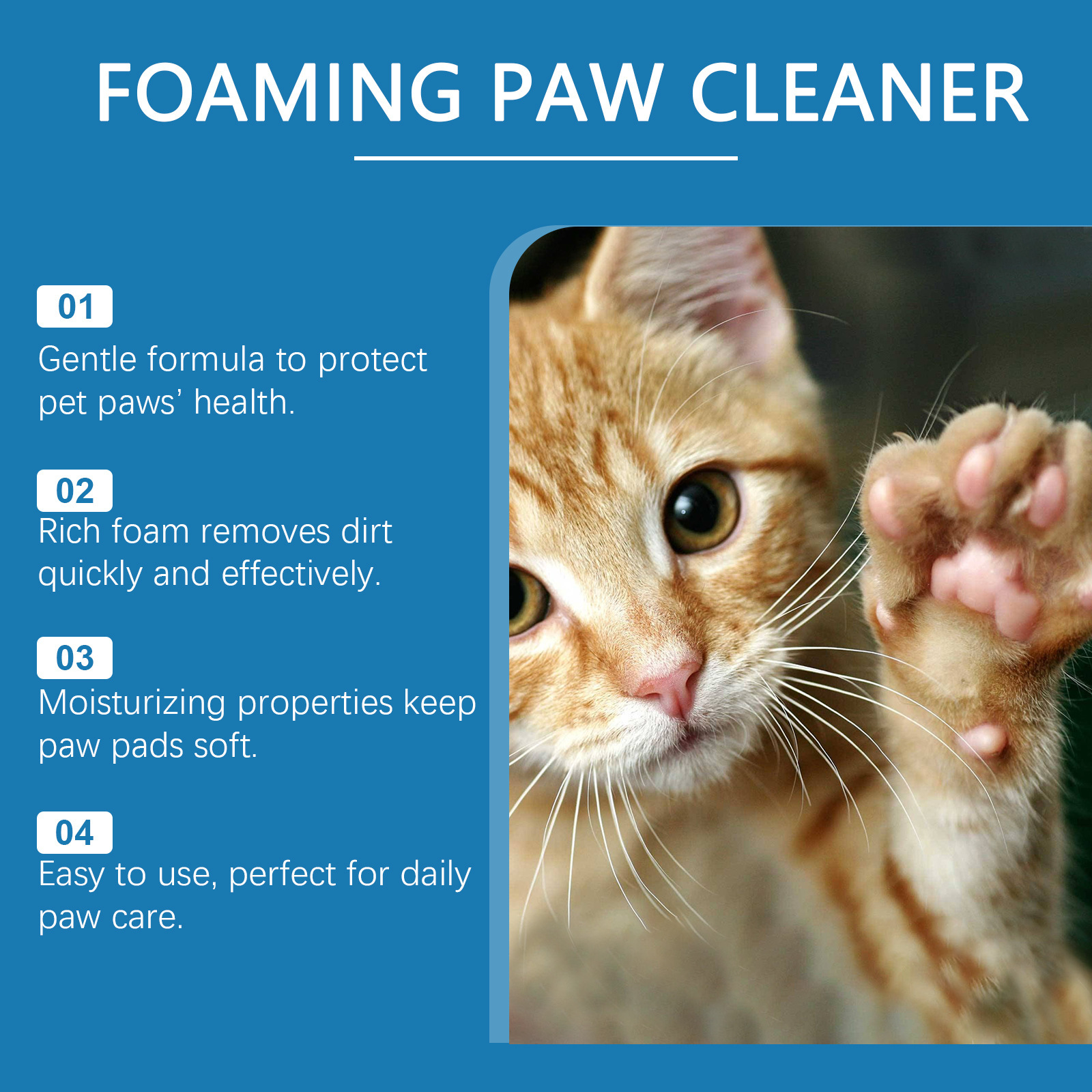 Pet Paw Cleaner Deep Care Foam for Dogs & Cats | TaurusStores - Image 4