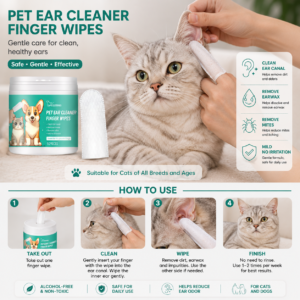 Alternative view of Pet Ear Cleaner Finger Wipes | TaurusStores